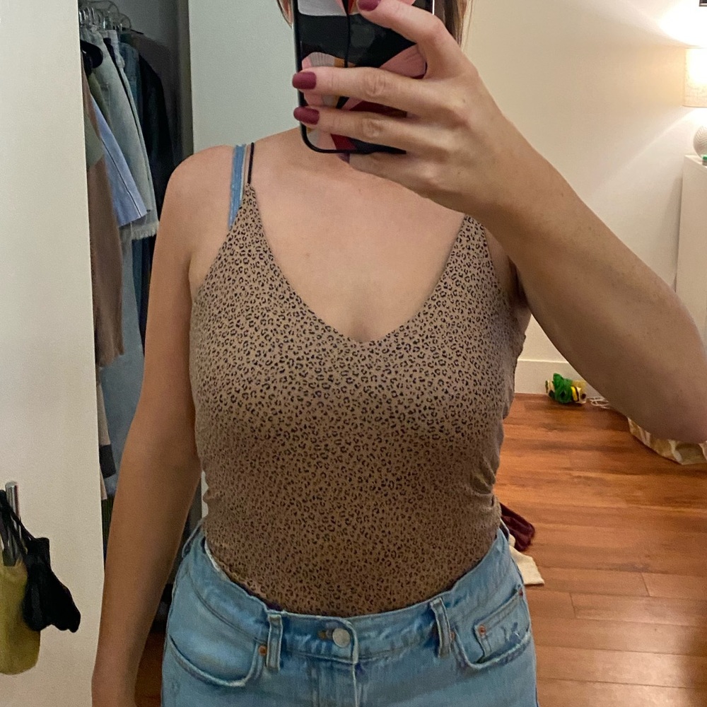 Cheetah tank top body suit